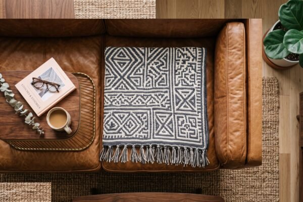 How to Crochet a Geometric Mosaic Throw Blanket