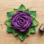 How to Crochet a Stunning 3D Purple Rose