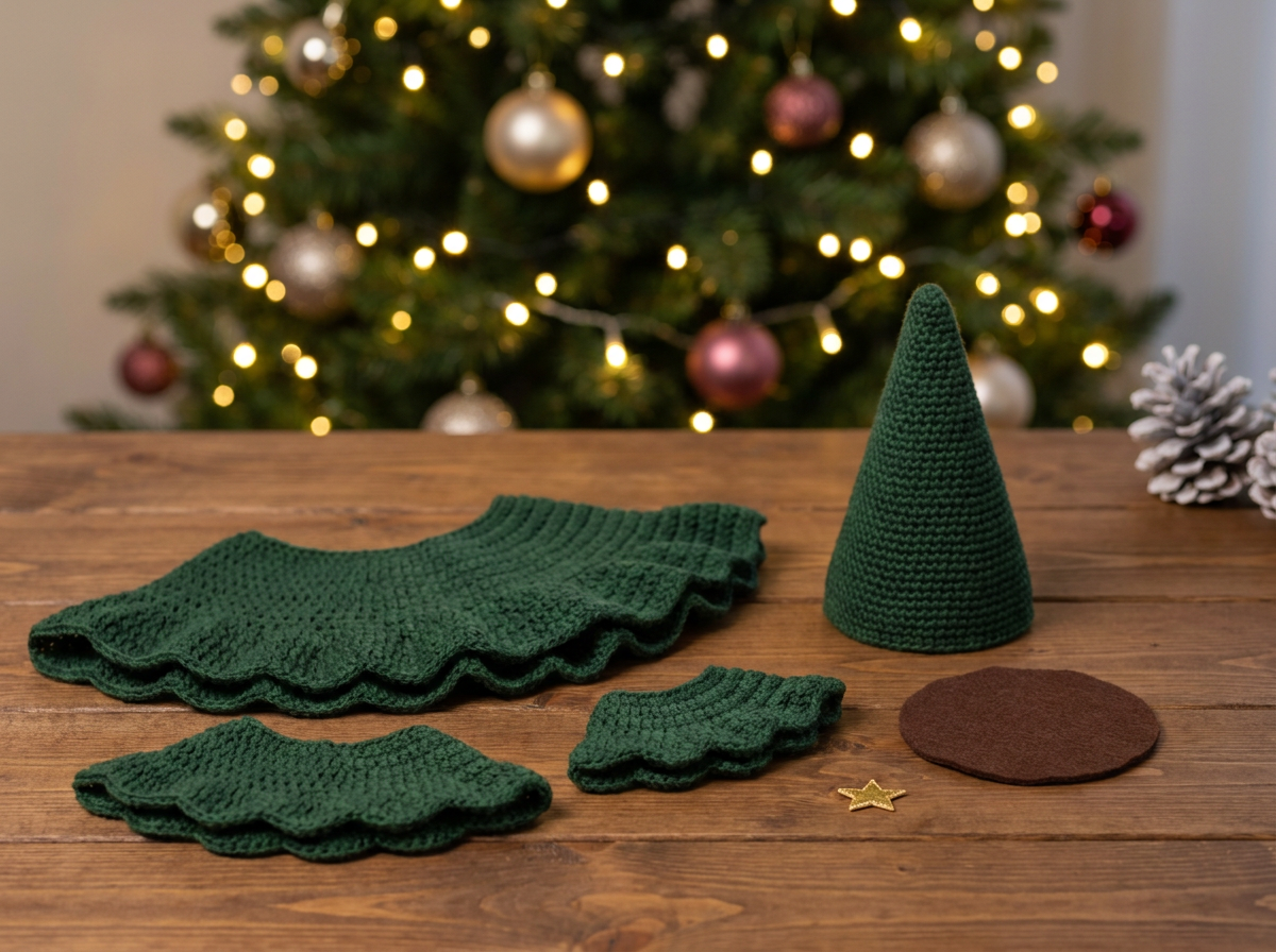 Crochet the Four Ruffle Tiers